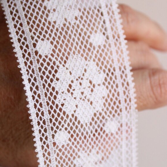 Vintage Lace Trim, Off White 2" Wide, Two Yards plus 29 Inches - Picture 6 of 10